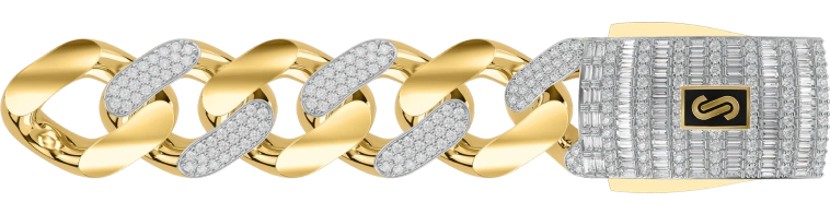 6 CLASSIC - ALTERNATE PAVE - BAGUETTE MIXED LOCK